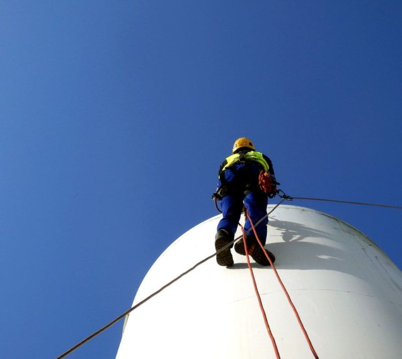 inspekcje i naprawy łopat turbin wiatrowych daas